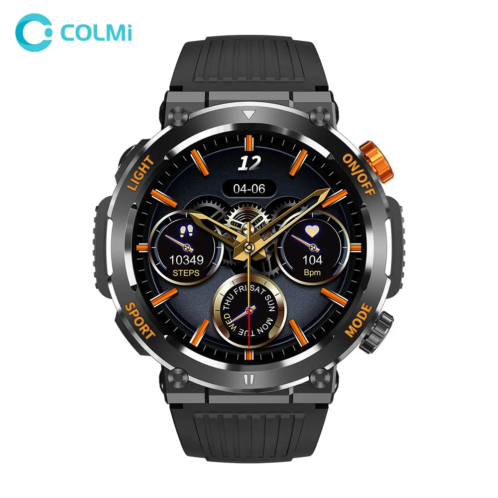 COLMI V68 Smartwatch 1.46" Screen 100+ Sports Mode Compass Flashlight Smart Watch