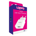 Loopd White Lite 1 Port Usb Wall Charger