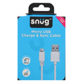 Snug White USB to Micro USB Cable 2m